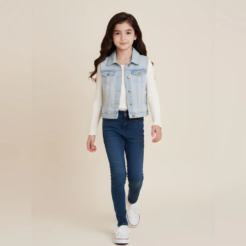 Old Navy Sky Blue Denim Vest ⚡️